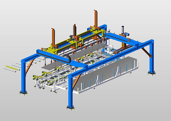 Automatic Profile Stacking System (Transverse Transfer Type)